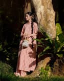 Tặng túi - Set Áo Dài Thọ Duyên Hồng