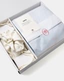 Tặng túi -  Set Áo dài Ngư Vũ Xanh dương