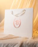 Tặng túi -  Set Áo dài Ngư Vũ Xanh dương