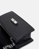 Túi xách nhỏ phối hiệu ứng giả đan lát