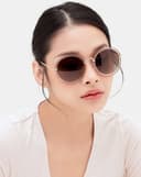 Mắt kính vuông phối viền kim loại