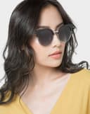 Mắt kính hình bướm kim loại phối nhựa