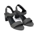 Giày Sandal Gót Vuông Quai Xé Dán