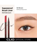 Bút Kẻ Mắt Nước Clio Chống Trôi Superproof Brush Liner Kill Black