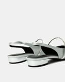 Giày Búp Bê Slingback Phối Dây Khóa Trang Trí