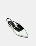 Giày Búp Bê Slingback Phối Dây Khóa Trang Trí