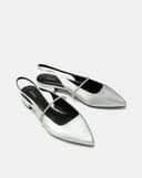 Giày Búp Bê Slingback Phối Dây Khóa Trang Trí