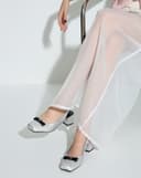 Giày Cao Gót Slingback Mũi Vuông