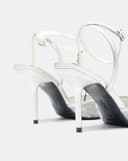 Giày Cao Gót Phối Liệu Sequin