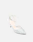 Giày Cao Gót Phối Liệu Sequin