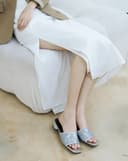 Giày Sandal Mule Sequin