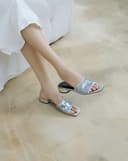 Giày Sandal Mule Sequin