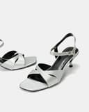 Giày Sandal Gót Nhọn Đắp Quai Chéo