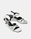 Giày Sandal Gót Nhọn Đắp Quai Chéo