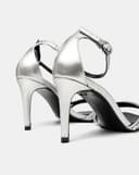 Giày Sandal Sandal Cao Gót Quai Đính Đá