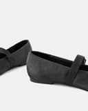 Giày Búp Bê Phối Chất Liệu Vân