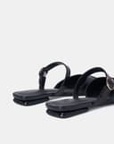 Giày Mules Bệt Phối Khóa Trang Trí