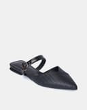 Giày Mules Bệt Phối Khóa Trang Trí
