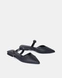 Giày Mules Bệt Phối Khóa Trang Trí