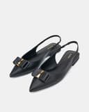 Giày Búp Bê Slingback Trang Trí Nơ