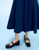 Giày Búp Bê Búp Bê Phối Toe Cap