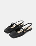 Giày Búp Bê Slingback Mũi Tròn