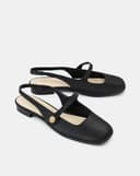 Giày Búp Bê Slingback Mũi Tròn