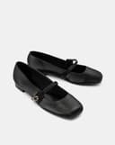 Giày Búp Bê Mũi Vuông Quai Mary Jane