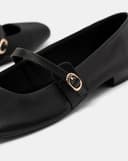 Giày Búp Bê Mũi Vuông Quai Mary Jane