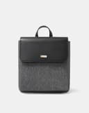 Balo Nắp Gập Phối 2 Chất Liệu