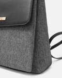 Balo Nắp Gập Phối 2 Chất Liệu