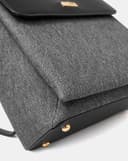 Balo Nắp Gập Phối 2 Chất Liệu