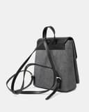 Balo Nắp Gập Phối 2 Chất Liệu