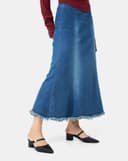 Giày Mules Phối Khóa Logo Cách Điệu