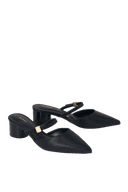 Giày Mules Phối Khóa Logo Cách Điệu