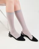 Giày Cao Gót Slingback Gót Vuông Cơ Bản