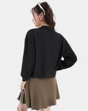 Áo sơmi croptop dài tay