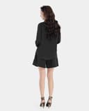 Áo sơ mi dài tay đính ngọc trai cổ áo