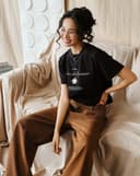 Áo thun form boxy in 