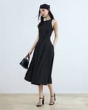 Đầm maxi cổ yếm form xòe