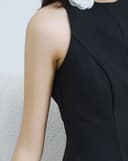 Đầm maxi cổ yếm form xòe