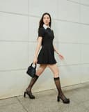 Đầm Mini phối cổ sơmi