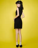 Đầm mini vải tweed phối túi