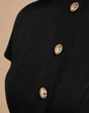 Đầm godet mini phối nẹp nút