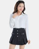 Chân Váy Mini Xếp Ly
