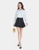 Chân Váy Mini Xếp Ly