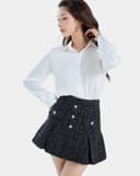 Chân Váy Mini Xếp Ly