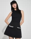 Chân váy trang trí dây sequin