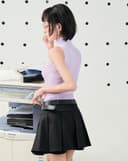 Quần giả váy xếp ly hộp có túi mổ