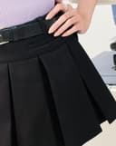 Quần giả váy xếp ly hộp có túi mổ